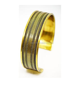 2025 Gold Silver 13mm Narrow Gold Bracelets Wyoming Christmas Gift Hypoallergenic Jewelry Embosses bracelet Casting Gold Plated - Product Image 6