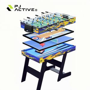 PINJIAN Nouvelle <span class=keywords><strong>table</strong></span> de jeu multifonction 5 en 1 de 48 pouces pour billard, shuffleboard, <span class=keywords><strong>ping</strong></span>-<span class=keywords><strong>pong</strong></span>, bowling, <span class=keywords><strong>football</strong></span> - Product Image 1
