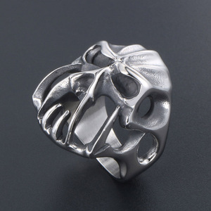 Monster Skull <b>Titanium</b> Steel <b>Ring</b> For Men Party Jewelry SA887 - Product Image 2