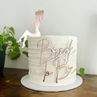 Braut zu sein Acryl Cake Topper für Braut dusche Elegante Bachelor Party Kuchen Dekorationen und Zubehör
