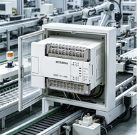 Micro PLC FX2N-16MR-001 Módulo de Salida de Relé de 16 Puntos 8DI 8DO Fuente de Alimentación de 24VDC Integrada