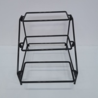 4pcs plateaux de service en céramique avec présentoir en acier à 4 couches Manufacture Hôtel Restaurant Buffet & Traiteur Party Food Stand