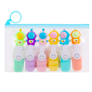 Últimos regalos <span class=keywords><strong>de</strong></span> papelería, bolígrafo resaltador <span class=keywords><strong>de</strong></span> 6 colores, resaltador brillante para niños, bolígrafo resaltador <span class=keywords><strong>de</strong></span> escritura con forma <span class=keywords><strong>de</strong></span> Animal lindo Mini - Product Image 6