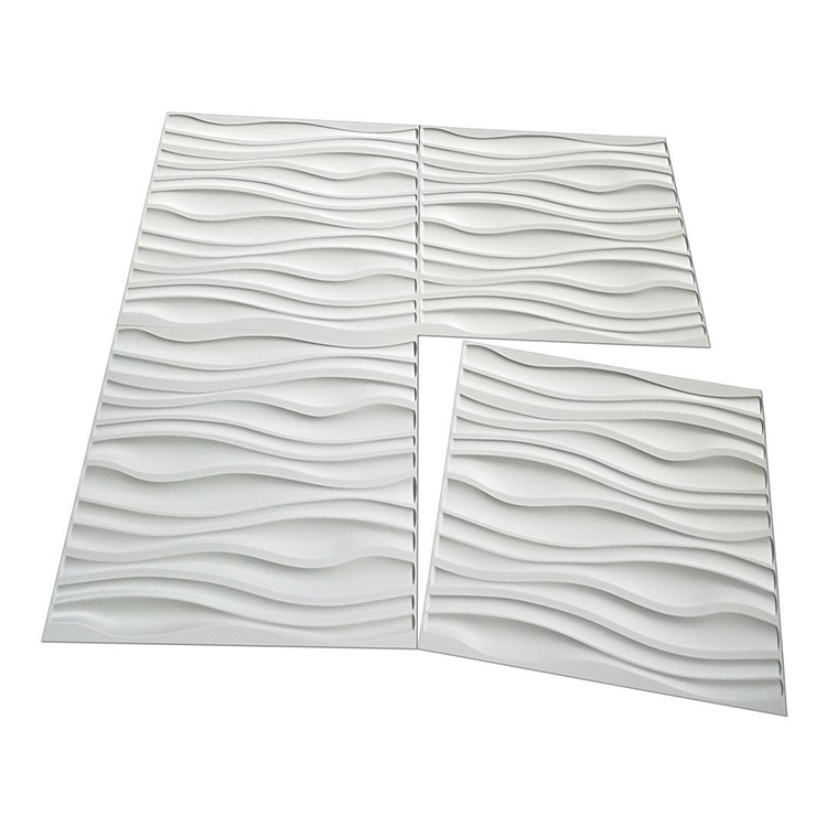 Style moderne Intérieur Lambris Intérieur Décoration Murale Étanche 3D PVC Papier Peint Panneau Mural