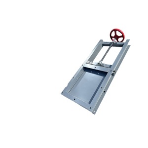 Manual Slide Gate Valve 320x320mm Hard <b>Seal</b> Type For Dust Collection Industrial Use - Product Image 1