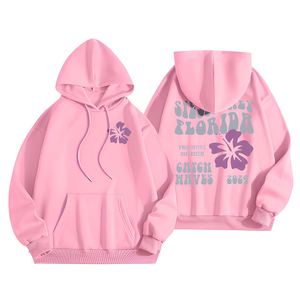 OEM Custom Logo Embroidered Oversized <b>Hoodie</b> with Graphic Letter Print <b>Trendy</b> Women's Casual Wear Breathable 100% Cotton Fabric - Product Image 1