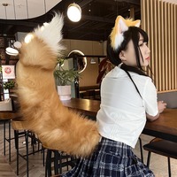 La queue de renard en peluche télécommandée électrique crée un effet de remuement animal réaliste adapté aux fêtes et à la queue d'accessoire de cosplay
