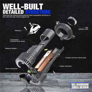 Bombilla LED de Alta Potencia de 12V 90W para Automóvil, Láser H4 <span class=keywords><strong>Mini</strong></span> Bi-LED, Lente de <span class=keywords><strong>Proyector</strong></span> Y9, Bombilla de Faro Delantero, 6000K, Lámpara de Luz para Automóvil - Product Image 4