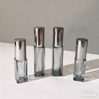 Flacons de parfum carrés rechargeables en verre transparent ou gris de 5 ml, 10 ml, 20 ml – Contenants cosmétiques portables