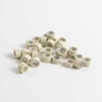 Micro perles en silicone pour extensions de cheveux Micro anneaux outils d'extension de cheveux 5.0mm Micro perles noires
