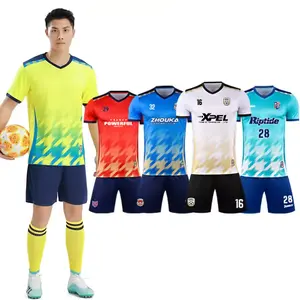 Custom OEM Soccer Wear Club Team Camisetas De futbol Soccer Uniform Football Jersey Sublimated Soccer Jersey