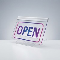 Enseigne d'ouverture de magasin Daco logo - une enseigne LED rétroéclairée pour les magasins et la vente au détail, utilisée pour les petits pubs, les salons et les boulangeries