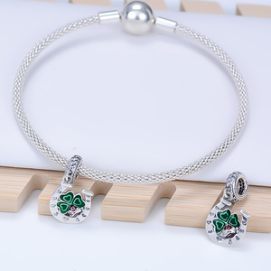 Abalorios Encantadores de Amor Infinito en Plata de Ley 925, Dije de Trébol para Joyería DIY, Accesorios y Dijes de Diseñador para Pulseras - Product Image 6