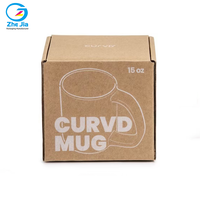 Boîte d'expédition personnalisée écologique pour lunettes, mugs, bougies, emballages cadeaux pour tasses à café, carton ondulé