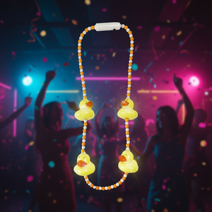 Collares de Cuentas de Pato con Luces LED Intermitentes para Pascua y Mardi Gras, Material PS, Marca Ishine, Regalos de Navidad, Artículos para Fiestas - Product Image 2