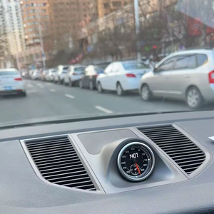 Dédié à la <span class=keywords><strong>Porsche</strong></span> <span class=keywords><strong>Panamera</strong></span> 2010-2016, chronomètre analogique Sport Chrono, horloge, boussole, couvre-tableau de bord, modification intérieure - Product Image 6