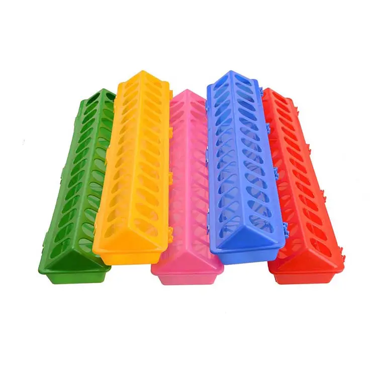 Flip Top Gevogelte Feeder Trog Baby Chick Feeder Plastic Kip Feeder Geen Afval Morsbestendig Voor Vogels Kleine Gevogelte