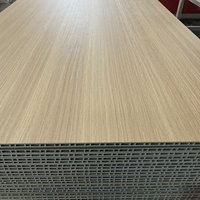 Exclusivo Transfronterizo Paneles de Pared Geométricos de WPC PVC Madera Plástico Decorativos de Núcleo Hueco de Bambú con Función a Prueba de Humedad