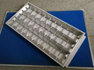 0.25mm Thickness Iron Aluminum Gridsplate Louvers <strong>T8</strong> <strong>Grille</strong> Lamp 3x18w Led <strong>Grille</strong> <strong>Light</strong> 600x600mm - Product Image 6