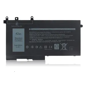 Factory Direct 11.4V 42Wh 3DDDG Laptop Battery For DELL Latitude E5580 E5480 E5280 E3520 E5290 E5488 E5490 Notebook Battery