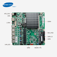 Placa Base Industrial ITX-M9E 4 Lan J1900 DDR3L 6 USB COM PS2 Mini-PCIE WIN Linux para Firewall, Router y Seguridad de Red