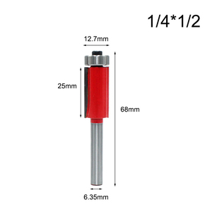 Fraise à défoncer à queue de 1/4'' pour le travail du bois, fraise à planer, fraise à dégrossir, fraise à queue - Product Image 2