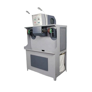Machine de ponçage et de polissage électrique industrielle à double tête pour cuir, avec aspiration des poussières intégrée, pour le meulage et le dégrossissage efficaces des chaussures - Product Image 4