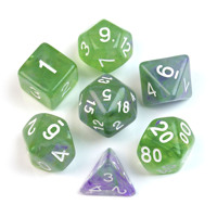 Paquet personnalisé de haute qualité translucide multicolore polyédrique RPG D20 jeu de dés en acrylique