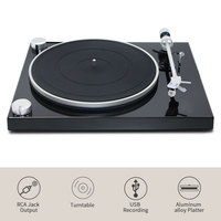Platine Vinyle Audiophile USB pour Disques LP, Lecteur Hifi avec Cellule et Aiguille