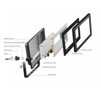 Projecteur imperméable extérieur mené mince superbe de la lumière d'inondation IP65 Foco LED 10w 20w 30w 50w