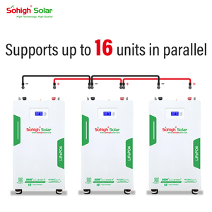 Batterie au lithium rechargeable Sohigh Solar Simple Monitoring LiFePO4 51,2 V 16 kWh, qualité supérieure, plus de 8000 cycles, montage mural, hors réseau/hybride - Product Image 5