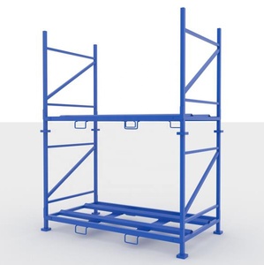 Có Thể Gập Lại Và Xếp Chồng Di Động Hiển Thị Lốp Xe Tải Xếp Chồng Lốp Nhà Máy Lưu Trữ Kệ - Product Image 3