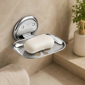 ที่วางสบู่ติดผนังสแตนเลสพร้อมรูระบายน้ำ กล่องใส่สบู่ในห้องน้ำ - Product Image 3