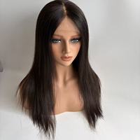 Nouvelle perruque en dentelle HD 6*10, nœuds invisibles, cheveux humains bruts de qualité supérieure, couleur noir naturel, bonnet en silicone, perruque frontale sans colle