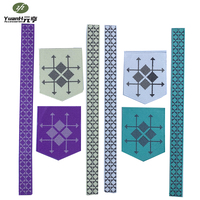 Accessoire de mode africain de haute qualité pour hommes, ensemble de broderies pour col et poches, appliques pour vêtements DIY 100%