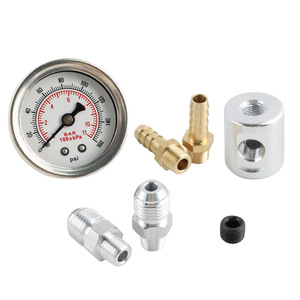 ชุดเกจวัดแรงดันน้ำมันเชื้อเพลิง Oz 1/8 NPT 0-160 กิโลปาสคาล พร้อมอะแดปเตอร์สำหรับทดสอบเครื่องยนต์รถยนต์ - Product Image 3