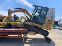 Excavator Mini Hidrolik CAT 305.5 5.6 Ton Crawler Digger dengan Bucket 0.22m³ untuk Penggalian Parit
