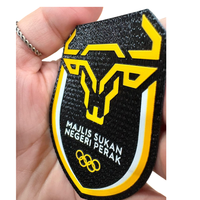 Patchs en silicone thermocollants Tatami 3D imprimés en relief, écologiques, lavables, pour vêtements de sport, étiquettes de vêtements, vêtements de sport