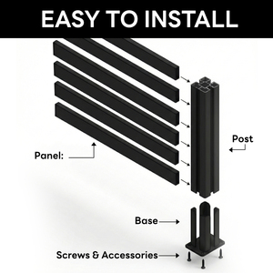 Valla de Aluminio de Lujo Antioxidante para Villa, Hotel, Jardín Exterior, Pared de Privacidad <span class=keywords><strong>con</strong></span> Listones Horizontales y Puerta Integrada - Product Image 5