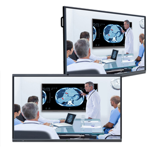 Pizarra Digital Inteligente de 86/75/65/55 Pulgadas, Pantalla Táctil Grande, Pizarra Interactiva Blanca para Educación y Reuniones, Modelo HCT-65 Portátil - Product Image 3