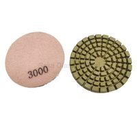 Haute efficacité 200 #4 pouces Terrazzo béton support Flexible cire diamant tampons de polissage