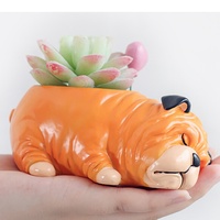 Pot créatif en résine pour la maison, motif de dessin animé, Pot de fleurs pour chiot, Macetas de jardin à domicile