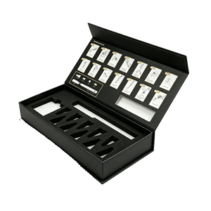 Peptide pen rigid <b>magnetic</b> <b>box</b>, peptide injection pen <b>gift</b> packaging <b>box</b>, <b>magnetic</b> flip peptide cartridge set <b>box</b>, foam insert - Product Image 3