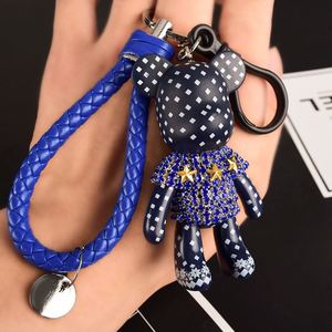 Most Sell Products Crystal Rhinestone Bear Keychain Cartoon Keychain Charms - Product Image 4
