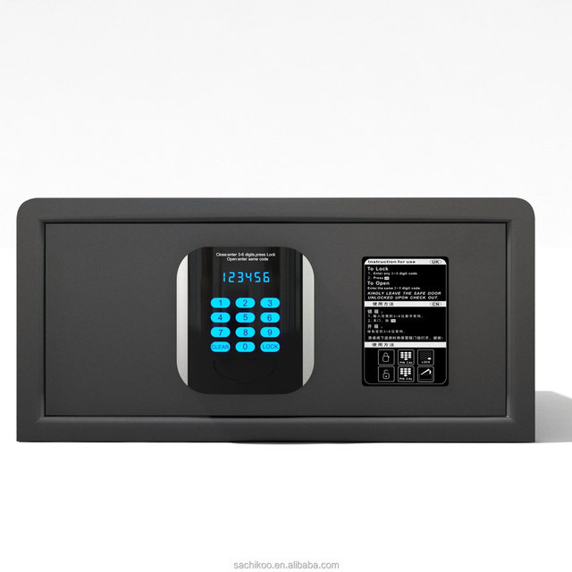 Sachikoo ZACE-1042 Digital Safe Box with Time Lock High Security Level Door for Hotels Electronic Lock