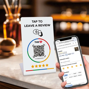 Support d'affichage NFC sans contact pour cartes cadeaux <span class=keywords><strong>Google</strong></span> <span class=keywords><strong>Play</strong></span> et avis <span class=keywords><strong>Google</strong></span>, avec support de code QR personnalisé - Product Image 6