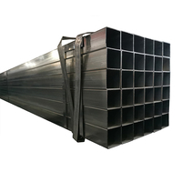 SS400 Construcción 100X100 200X200 Secciones huecas cuadradas soldadas negras