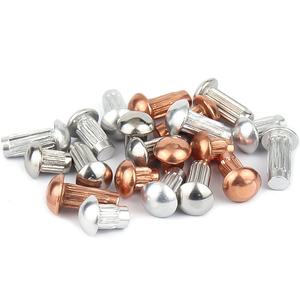Remaches Sólidos de Aluminio, Acero Inoxidable y Cobre GB827 con Cabeza Moleteada M3 M4 M5 - Product Image 5