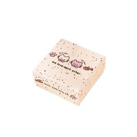Boîte d'emballage de bijoux carrée et rectangulaire à thème chat de dessin animé, boîte cadeau exquise, accessoires, boîtes à collier, bague et bracelet de style mignon