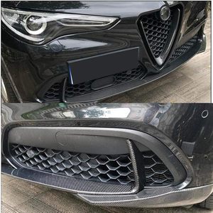 Nouveau pour <span class=keywords><strong>Alfa</strong></span> <span class=keywords><strong>Romeo</strong></span> <span class=keywords><strong>Stelvio</strong></span> <span class=keywords><strong>Sport</strong></span> 2017-2018, Spoiler de pare-chocs avant en fibre de carbone véritable, look agressif, noir, à visser - Product Image 6